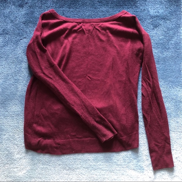 ⚠️LAST CHANCE American Eagle Burgundy Raglan Sweater - Picture 3 of 3